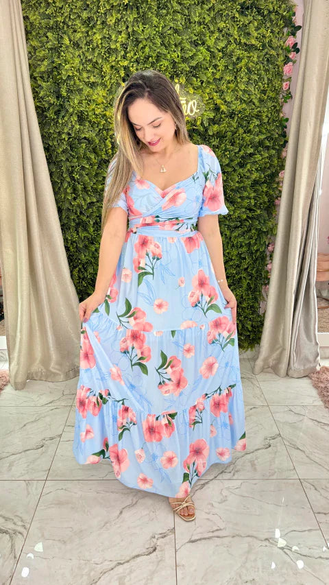 Vestido Tule manga